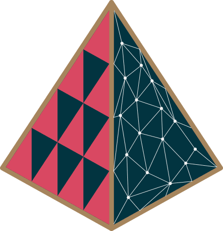 A pyramid logo representing integrity